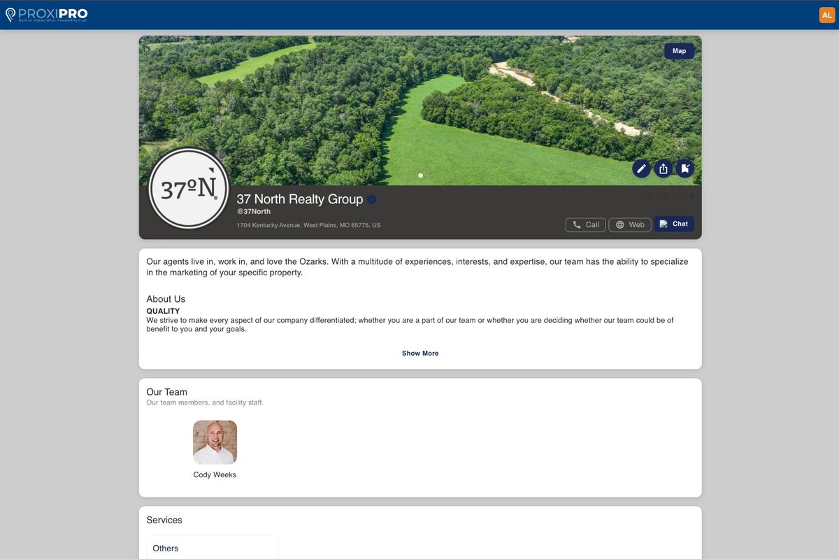 A ProxiPro business profile